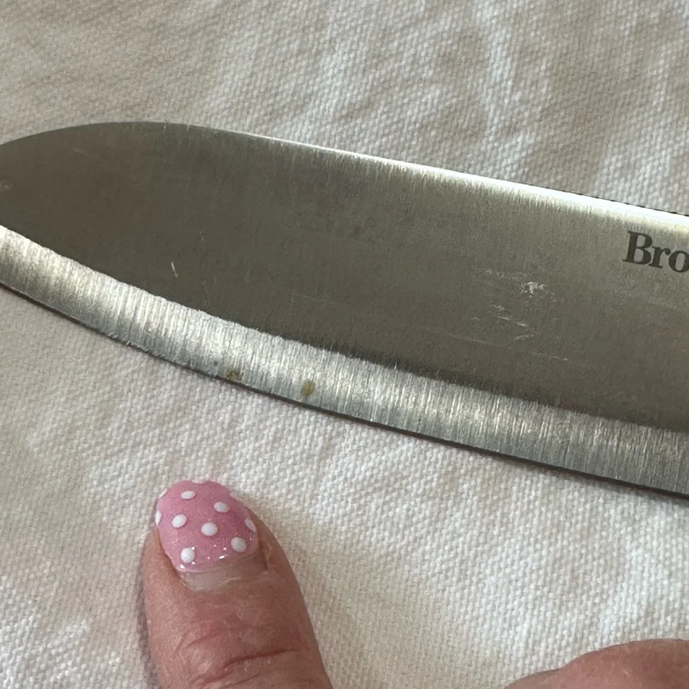 Brookstone Stainless Steel‎ Knife with Black Cover